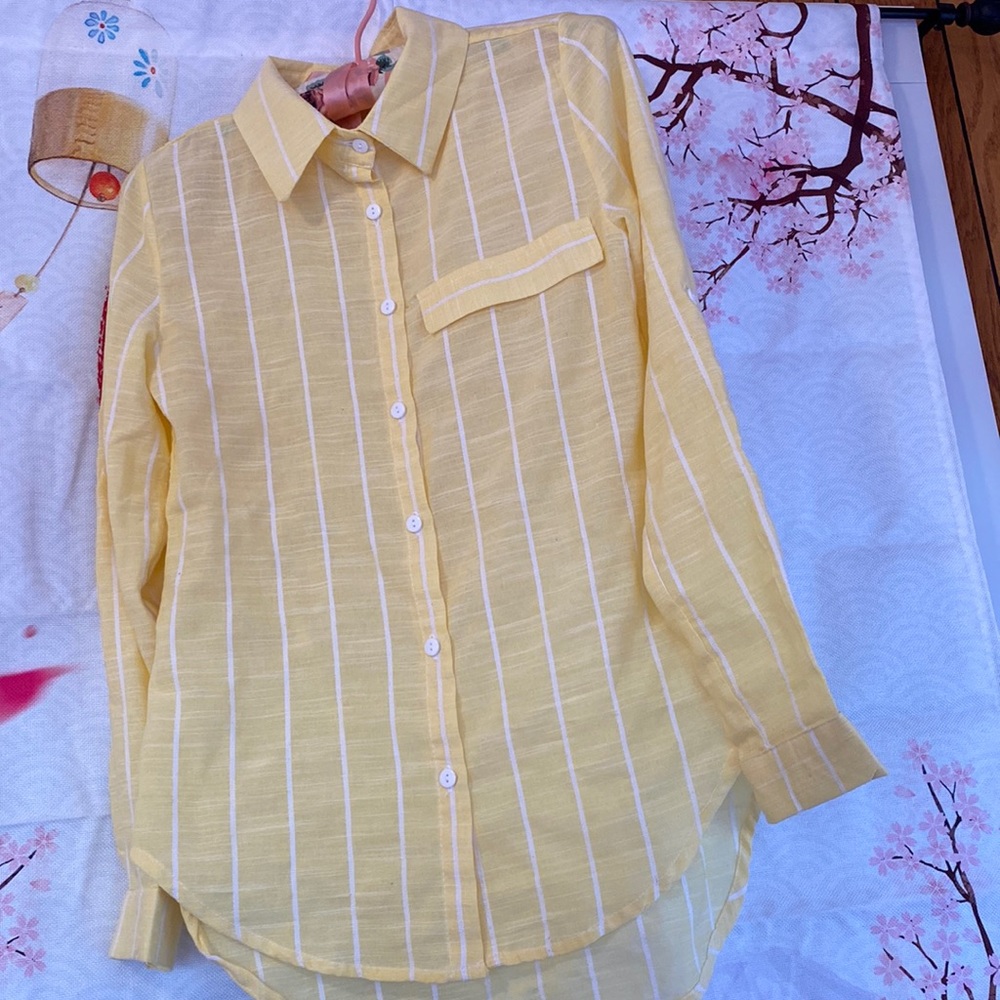 New Laviva lady’s Oxford blouse button up size 36